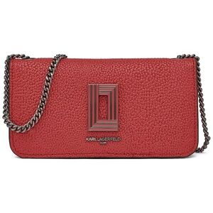 Karl Lagerfeld Red Textured Clutch with Chain.  ~NWT~